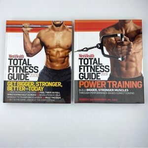 Mens Health Total Fitness Guide 2009 Two Book Lot Hardcover Strength Training